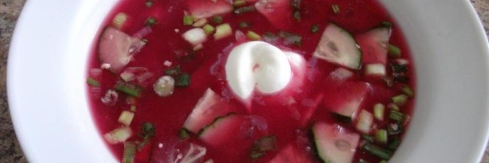 Борщ холодный свекольный