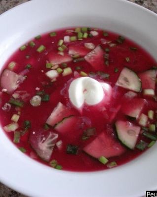 Борщ холодный свекольный