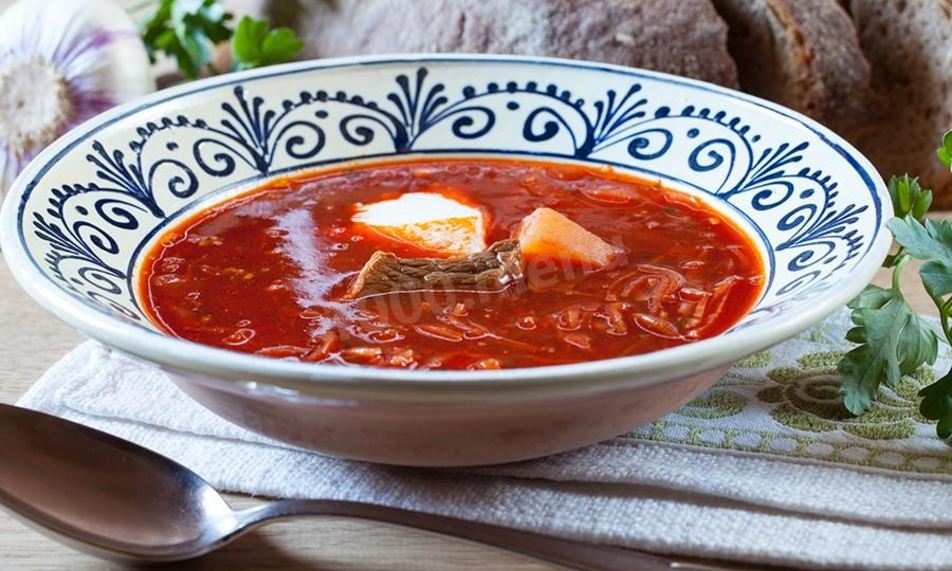 Рецепт борщ классический с салом, говядиной и картошкой