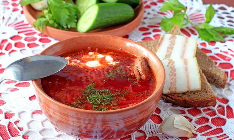 Рецепт борщ классический с свининой