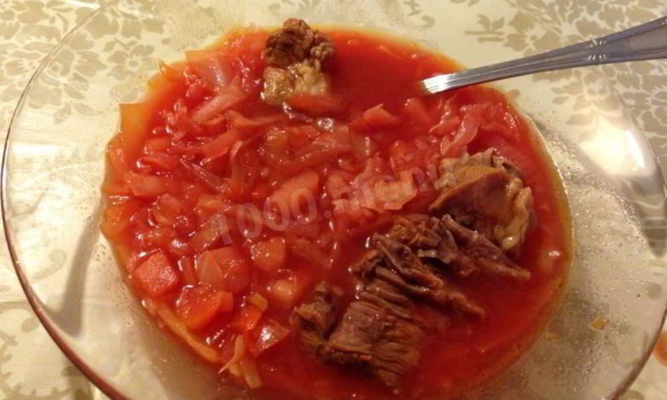 Рецепт борщ легкий