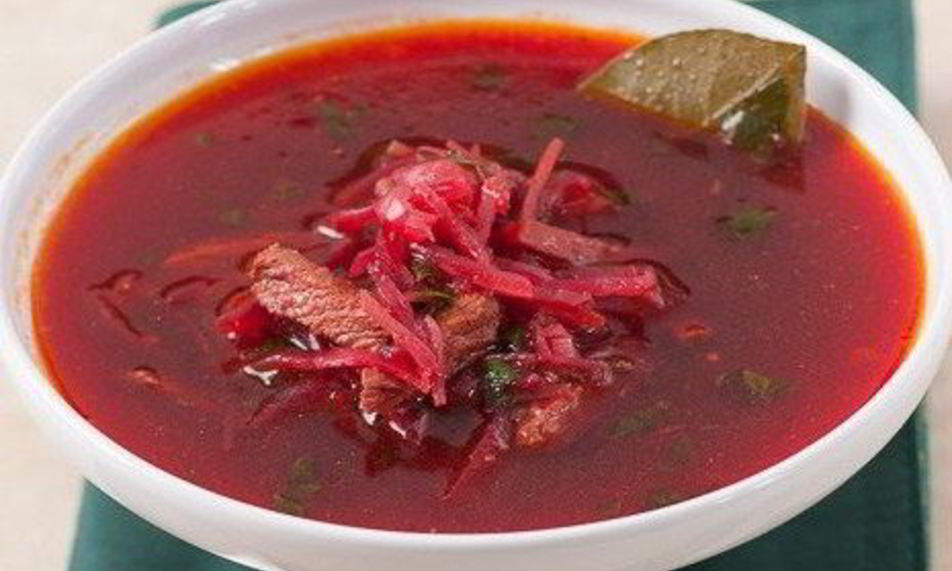 Рецепт борщ с чесноком и зеленью