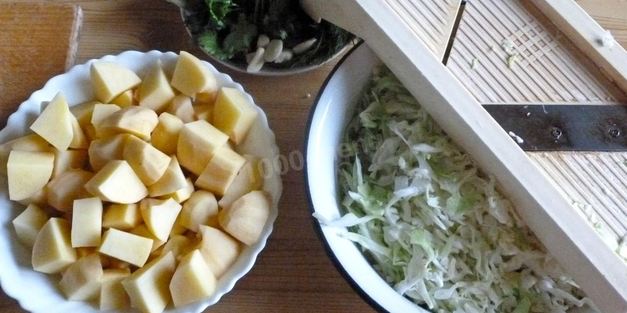 борщ с фасолью постный