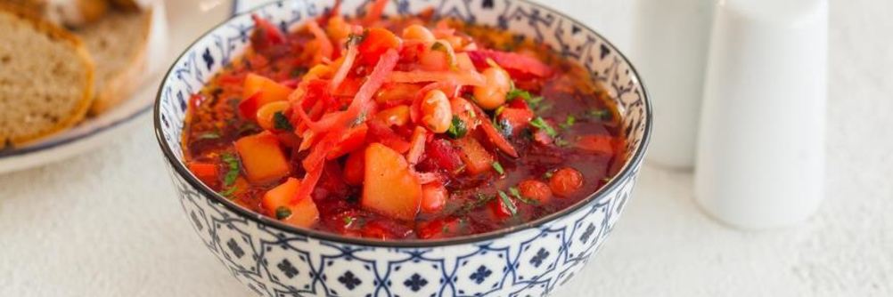 Борщ с фасолью