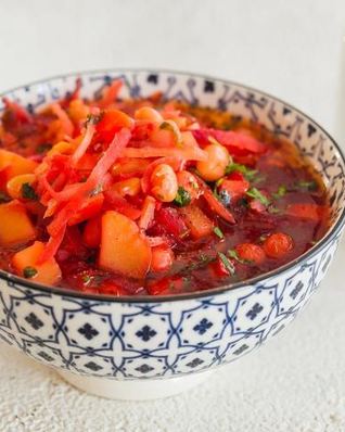 Борщ с фасолью