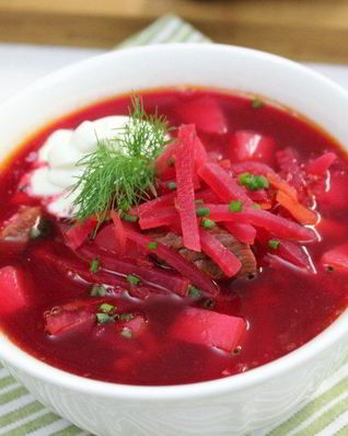 Борщ с говядиной