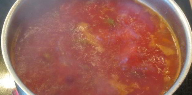 борщ с грибами