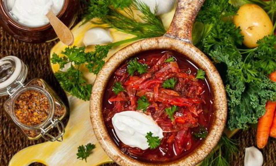 Рецепт борщ с кальмарами