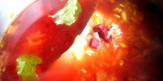 борщ с картофельными ньокками