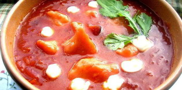 борщ с картофельными ньокками