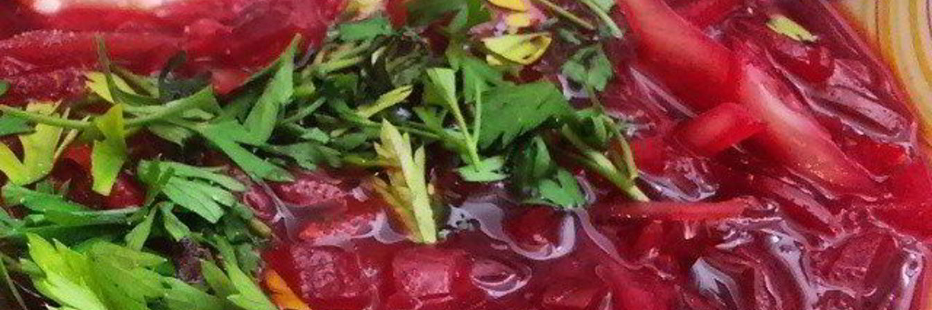 Борщ с хрустящей капустой