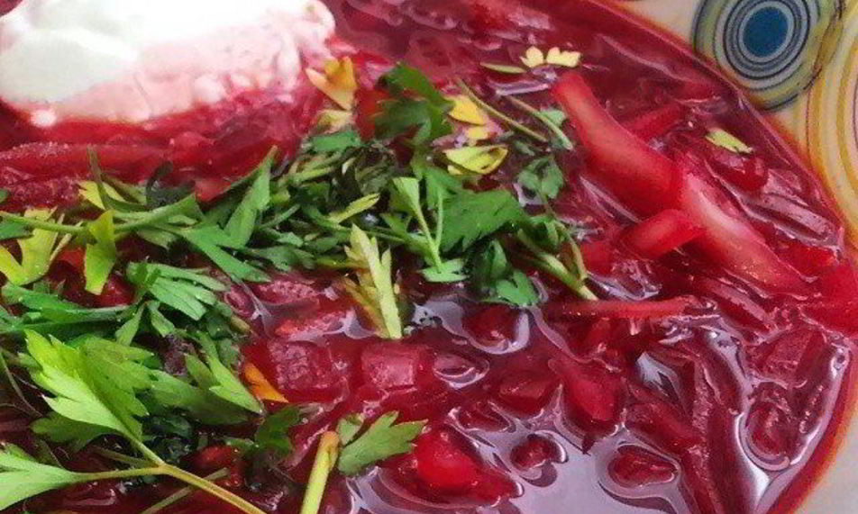 Рецепт борщ с хрустящей капустой