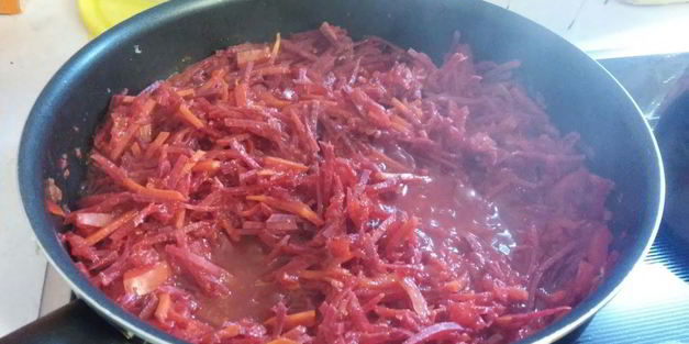 борщ с хрустящей капустой