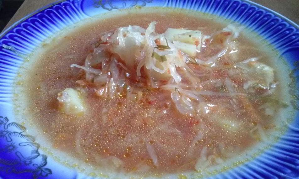 Рецепт борщ с кислой капустой на перепелах