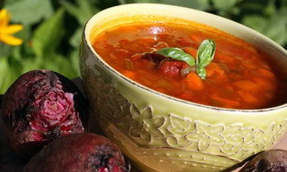 Рецепт борщ с копченой грудинкой по-литовски