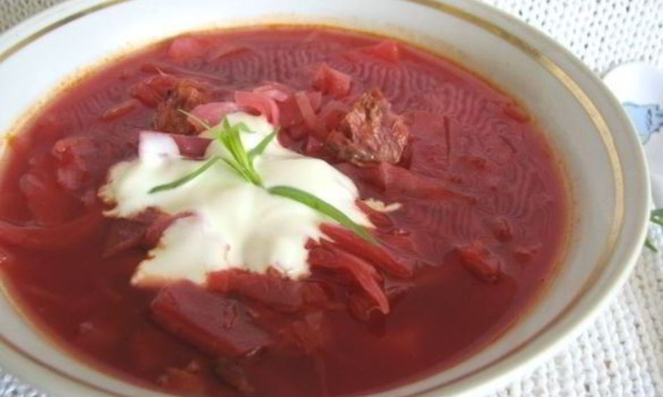 Рецепт борщ с копчеными ребрышками