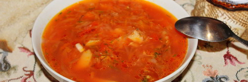 Борщ с квашеной капустой
