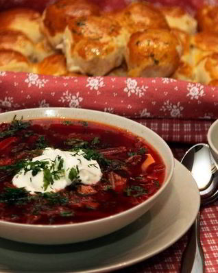 Борщ с мясом