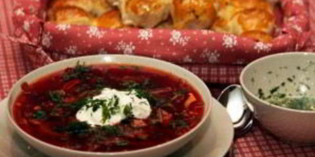 борщ с мясом