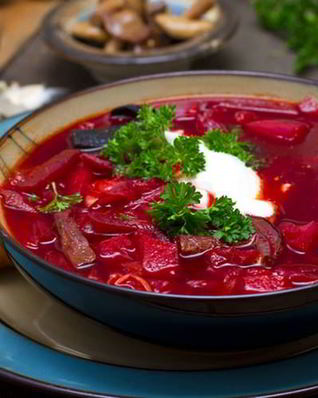 Борщ с пшеном