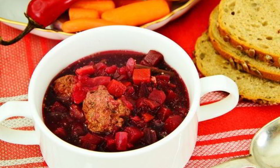 Рецепт борщ с шампиньонами и кабачками