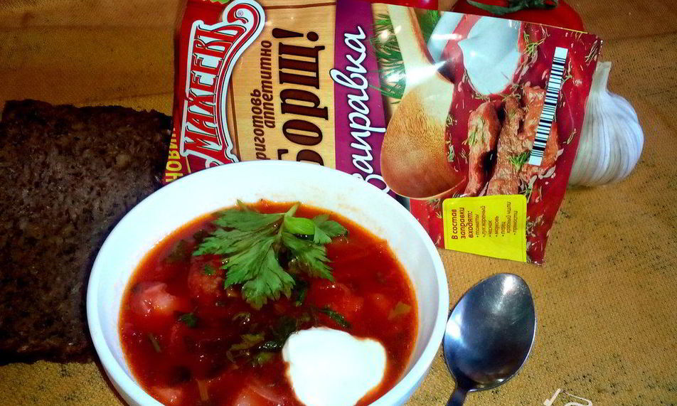 Рецепт борщ с заправкой