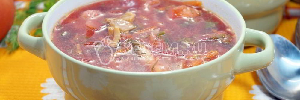 Борщ со щавелем