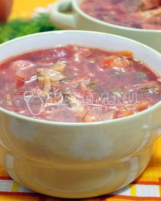 Борщ со щавелем