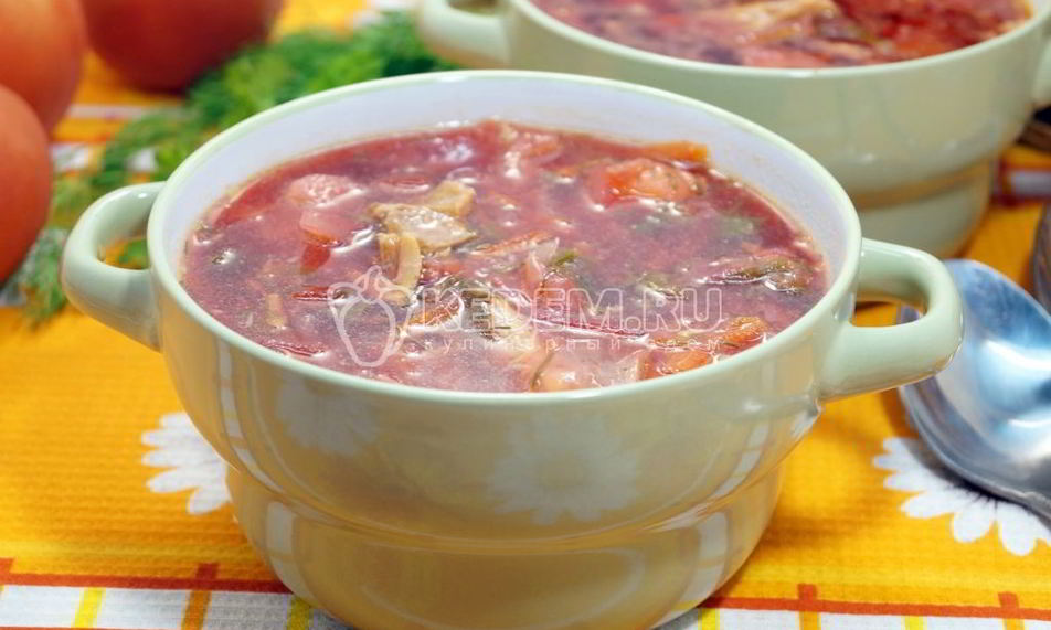 Рецепт борщ со щавелем