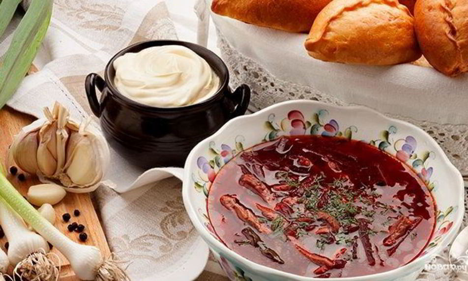 Рецепт борщ со шкварками