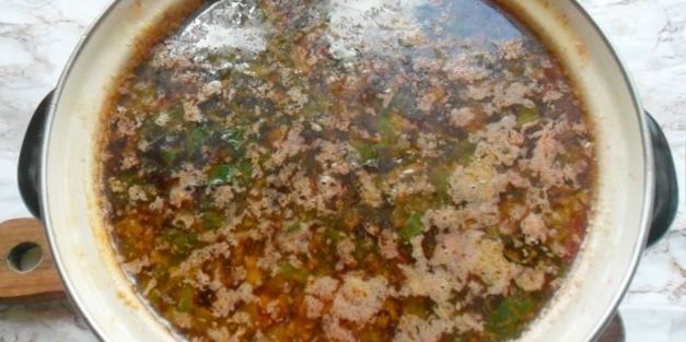 борщ со свекольной ботвой