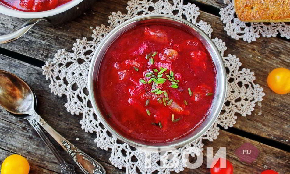 Рецепт борщ со свининой