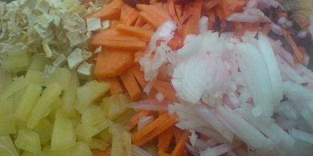 борщ вегетарианский с грибами