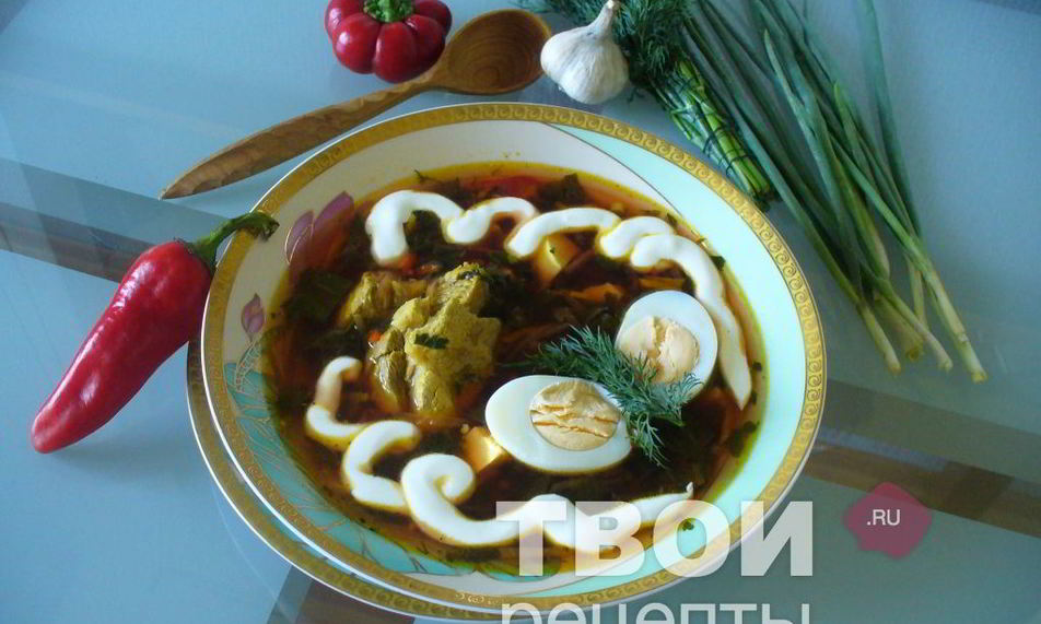 Рецепт борщ зеленый