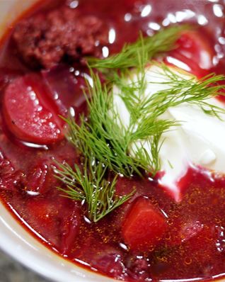 Быстрый борщ с фаршем