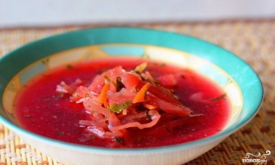 Рецепт диетический борщ