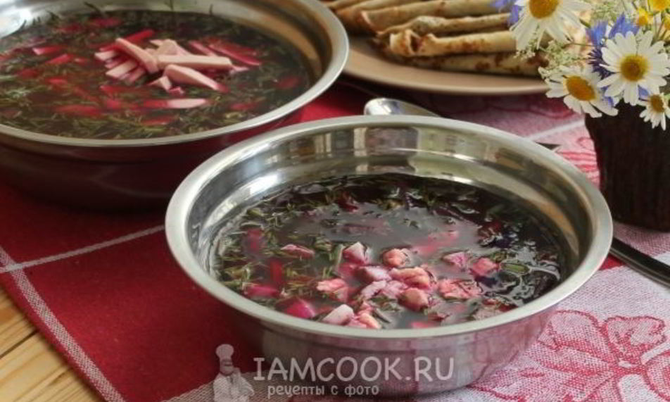 Рецепт холодный борщ из свеклы