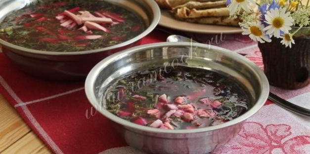 холодный борщ из свеклы