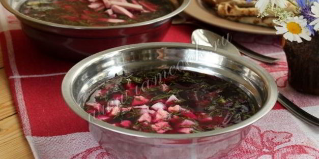 холодный борщ из свеклы