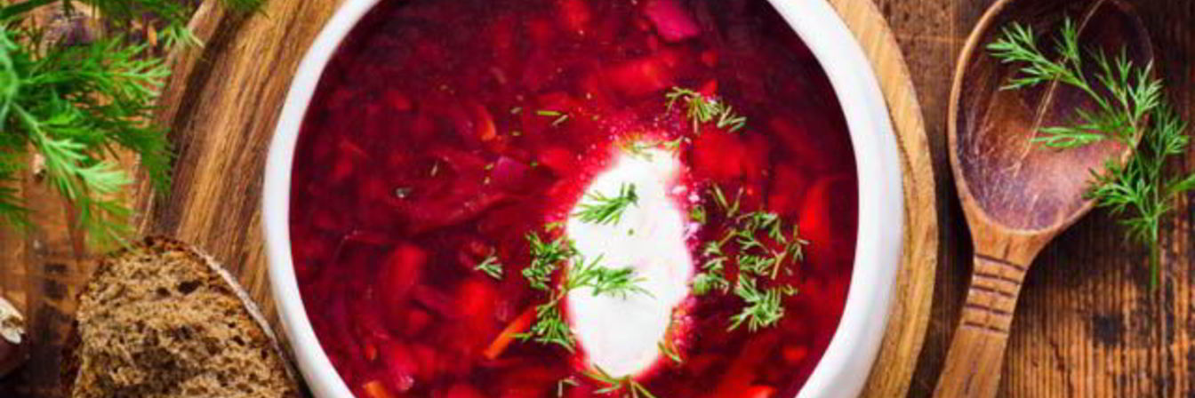 Холодный борщ на свекольно-овощном отваре