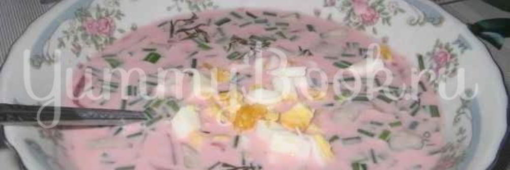 Холодный борщ Saltibarsciai