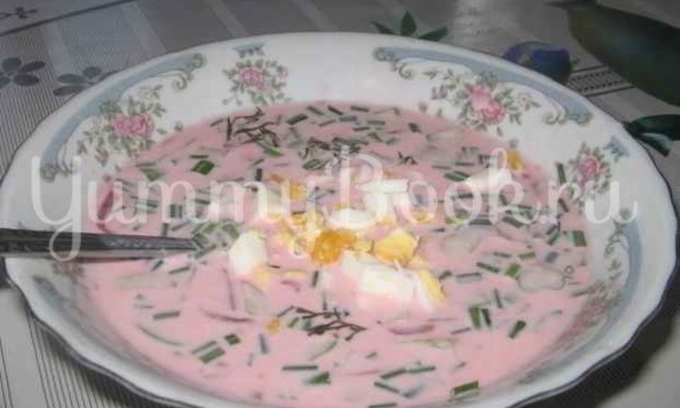 Рецепт холодный борщ saltibarsciai