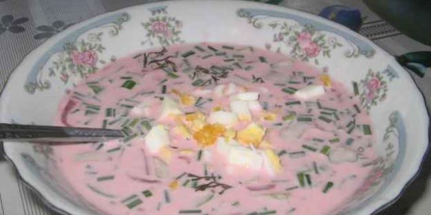 холодный борщ saltibarsciai