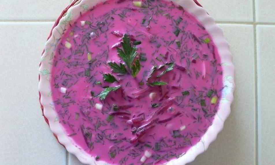 Рецепт холодный литовский борщ