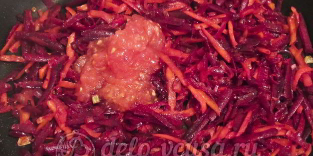 красный борщ с фасолью