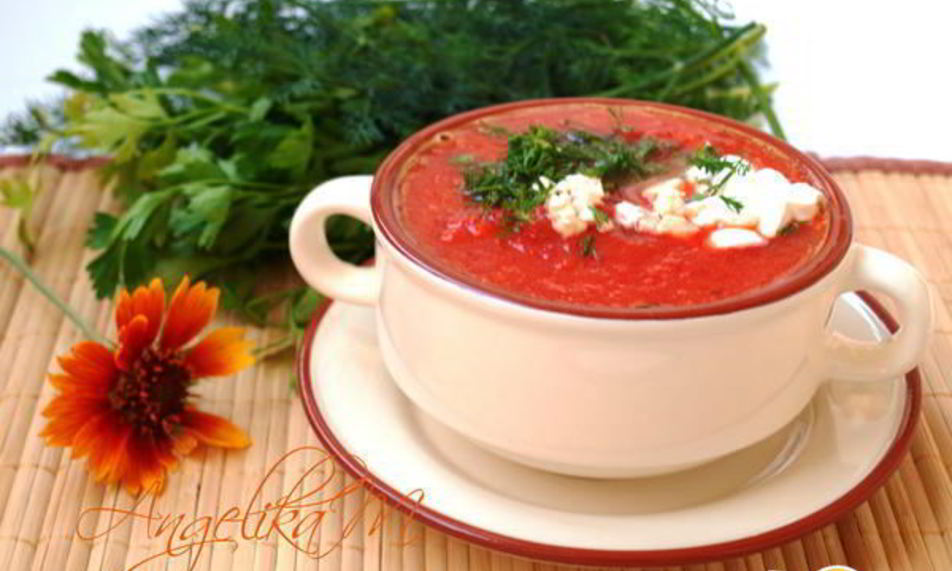 Рецепт крем-борщ из свеклы и яблок