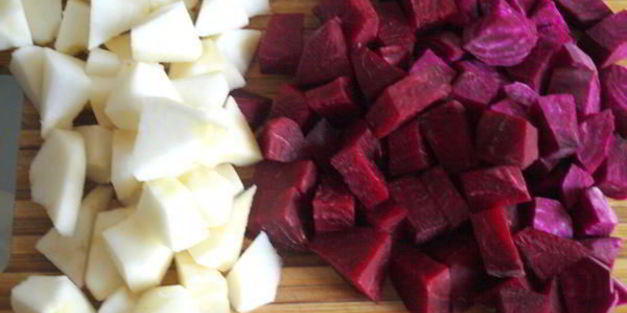 крем-борщ из свеклы и яблок