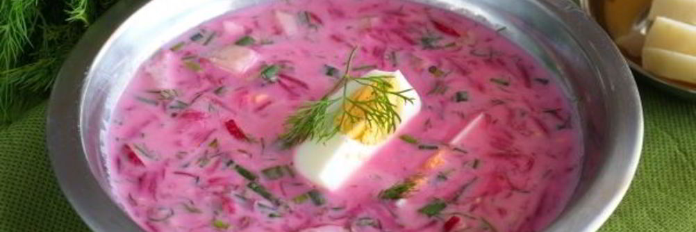 Литовский холодный борщ