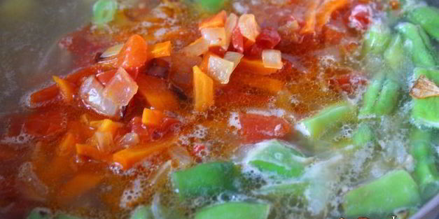 осенний зеленый борщ