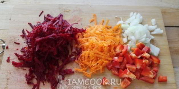 постный борщ с фасолью и килькой